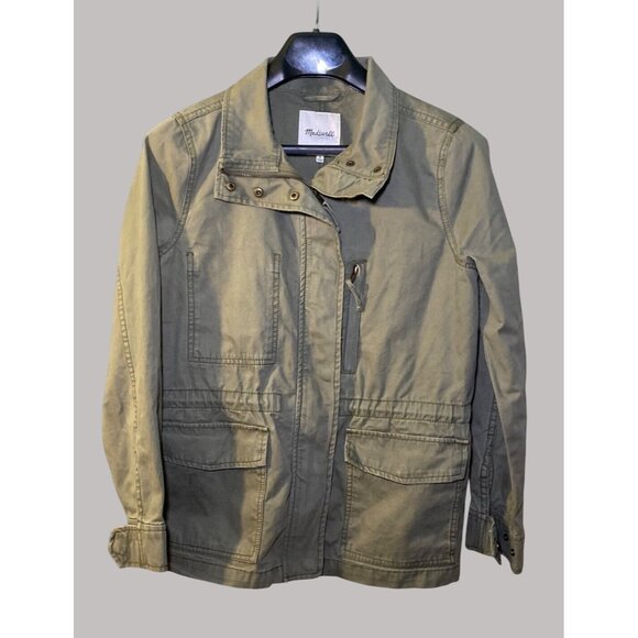 Madewell Jackets & Blazers - Madewell Womens Olive Green Utility Cargo Military Style Jacket M Durable Casual